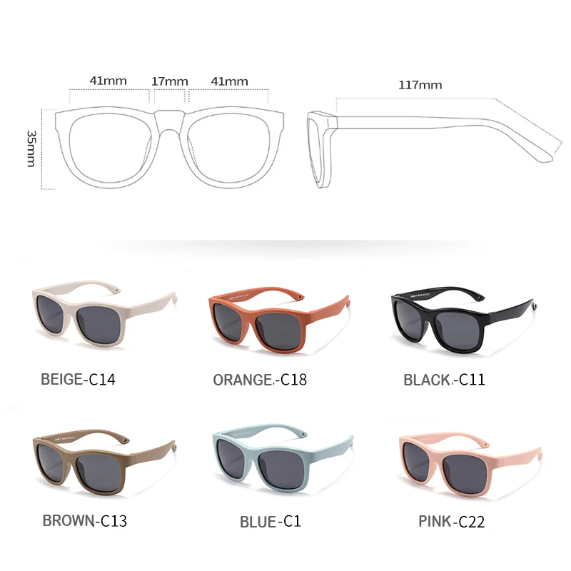 So-called Wrap Mover Flexibil în formă de pătrat copii ochelari de soare polarizat cu curea  reglabilă toddler & copil de varsta 0-36 luni cumpara < Îmbrăcăminte  Accesorii | Rentbook.ro